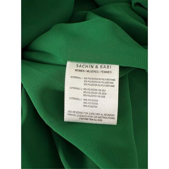 NWT SACHIN & BABI Desdemona Crystal-Detail Gown Emerald/Black Size 6 - Picture 12 of 14